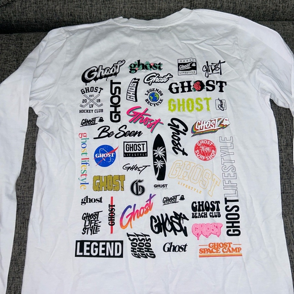 Men’s long sleeve rare ghost shirt.